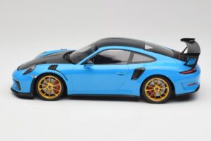 Porsche 911 991.2 GT3 RS Weissach Package Albastru & Roți Aurii Minichamps 1:18 153068232 Metal - imaginea 3 din 6