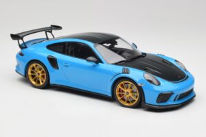 Porsche 911 991.2 GT3 RS Weissach Package Albastru & Roți Aurii Minichamps 1:18 153068232 Metal - imaginea 4 din 6