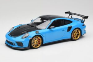 Porsche 911 991.2 GT3 RS Weissach Package Albastru & Roți Aurii Minichamps 1:18 153068232 Metal