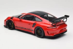 Porsche 911 991.2 GT3 RS Weissach Package Guards Red Jante Negre Minichamps 1:18 153068223 Metal - imaginea 5 din 6