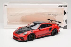 Porsche 911 991.2 GT3 RS Weissach Package Guards Red Jante Negre Minichamps 1:18 153068223 Metal - imaginea 6 din 6