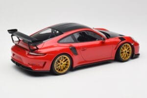 Porsche 911 991.2 GT3 RS Weissach Package Guards Red Jante Magneziu Aurii Minichamps 1:18 153068236 Metal - imaginea 2 din 6