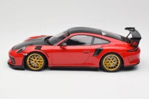 Porsche 911 991.2 GT3 RS Weissach Package Guards Red Jante Magneziu Aurii Minichamps 1:18 153068236 Metal - imaginea 3 din 6