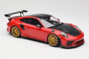 Porsche 911 991.2 GT3 RS Weissach Package Guards Red Jante Magneziu Aurii Minichamps 1:18 153068236 Metal - imaginea 4 din 6