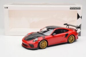 Porsche 911 991.2 GT3 RS Weissach Package Guards Red Jante Magneziu Aurii Minichamps 1:18 153068236 Metal - imaginea 6 din 6