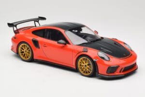 Porsche 911 991.2 GT3 RS Weissach Package Lava Orange Jante Magneziu Aurii Minichamps 1:18 153068227 Metal - imaginea 4 din 6