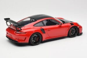 Porsche 911 991.2 GT3 RS Weissach Package Roșu cu Jante Negre Minichamps 1:18 155068230 Metal - imaginea 2 din 6