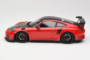 Porsche 911 991.2 GT3 RS Weissach Package Roșu cu Jante Negre Minichamps 1:18 155068230 Metal - imaginea 3 din 6