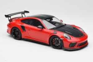 Porsche 911 991.2 GT3 RS Weissach Package Roșu cu Jante Negre Minichamps 1:18 155068230 Metal - imaginea 4 din 6
