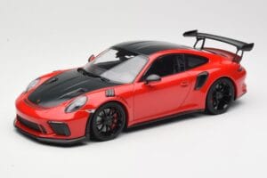Porsche 911 991.2 GT3 RS Weissach Package Roșu cu Jante Negre Minichamps 1:18 155068230 Metal