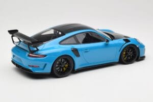 Porsche 911 991.2 GT3 RS Weissach Package Shark Blue Jante Magneziu Negre Minichamps 1:18 153068224 Metal - imaginea 2 din 6