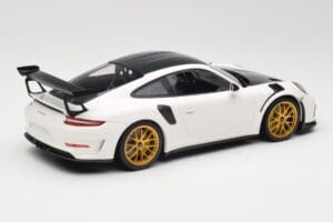 Porsche 911 991.2 GT3 RS Weissach Package Alb Jante Magneziu Aurii Minichamps 1:18 153068238 Metal - imaginea 2 din 6