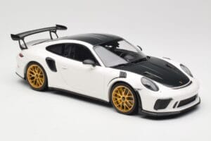 Porsche 911 991.2 GT3 RS Weissach Package Alb Jante Magneziu Aurii Minichamps 1:18 153068238 Metal - imaginea 4 din 6