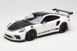 Porsche 911 991.2 GT3 RS Weissach Package Alb Wording Jante Magneziu Negre Minichamps 1:18 153068225 Metal