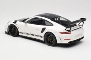 Porsche 911 991.2 GT3 RS Weissach Package Alb Wording Jante Magneziu Negre Minichamps 1:18 153068225 Metal - imaginea 5 din 6