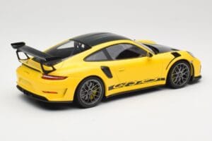 Porsche 911 991.2 GT3 RS Galben Weissach Package Platinum Wheels Minichamps 1:18 155068221 Metal - imaginea 2 din 6