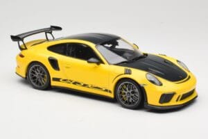 Porsche 911 991.2 GT3 RS Galben Weissach Package Platinum Wheels Minichamps 1:18 155068221 Metal - imaginea 4 din 6