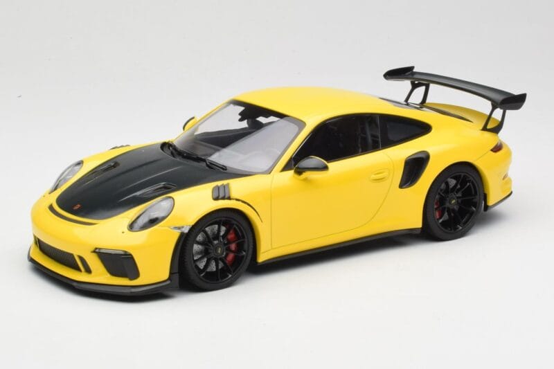 Porsche 911 991.2 GT3 RS Galben cu Jante Negre Minichamps 1:18 155068231 Metal