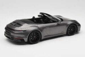 Porsche 911 992 Carrera 4 GTS Cabriolet Grey Metallic Minichamps 1:18 155063031 Metal - imaginea 2 din 6