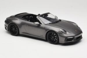 Porsche 911 992 Carrera 4 GTS Cabriolet Grey Metallic Minichamps 1:18 155063031 Metal - imaginea 4 din 6