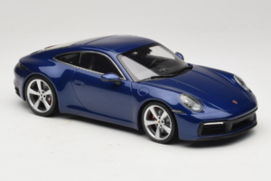Porsche 911 992 Carrera 4S Blue Metallic Minichamps 1:18 153067327 Metal - imaginea 4 din 6