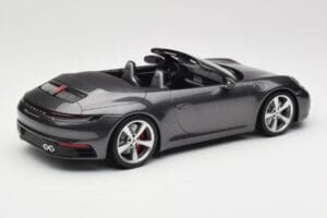 Porsche 911 992 Carrera 4S Cabriolet Agate Grey Metallic Minichamps 1:18 155067336 Metal - imaginea 2 din 6