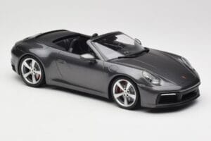Porsche 911 992 Carrera 4S Cabriolet Agate Grey Metallic Minichamps 1:18 155067336 Metal - imaginea 4 din 6