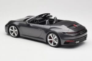 Porsche 911 992 Carrera 4S Cabriolet Agate Grey Metallic Minichamps 1:18 155067336 Metal - imaginea 5 din 6