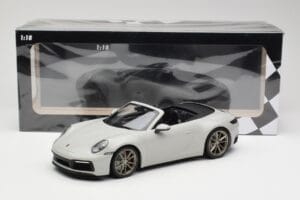 Porsche 911 992 Carrera 4S Cabriolet Gri Minichamps 1:18 155067335 Metal - imaginea 6 din 6