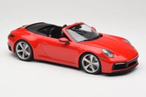 Porsche 911 992 Carrera 4S Cabriolet Roșu Minichamps 1:18 155067331 Metal - imaginea 4 din 6