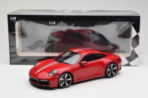 Porsche 911 992 Carrera 4S Carmine Red Minichamps 1:18 155067326 Metal - imaginea 6 din 6