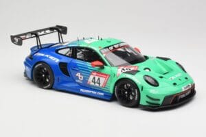 Porsche 911 992 GT3 R Falken #44 D. Eriksson / T. Heinemann 24 Hours of Nurburgring 2023 Minichamps 1:18 113236344 Metal - imaginea 6 din 8