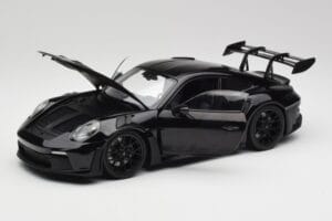 Porsche 911 992 GT3 RS Negru & Jante Negre Concept Minichamps 1:18 911992003 Metal - imaginea 2 din 8