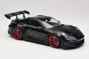 Porsche 911 992 GT3 RS Negru & Roți Roșii & Decor Negru Minichamps 1:18 153062240 Metal - imaginea 4 din 6