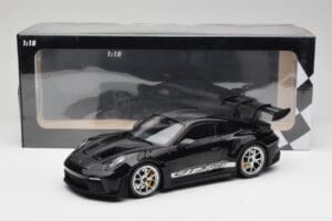 Porsche 911 992 GT3 RS Negru Cu Jante Argintii Minichamps 1:18 155062231 Metal - imaginea 6 din 6
