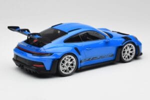 Porsche 911 992 GT3 RS Albastru & Roți Argintii & Decor Negru Minichamps 1:18 153062234 Metal - imaginea 2 din 6