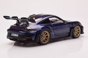 Porsche 911 992 GT3 RS Gentian Albastru Metalic Norev 1:18 187363 Metal - imaginea 3 din 8