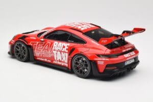 Porsche 911 992 GT3 RS Getspeed Race Taxi Guards Red Minichamps 1:18 110062040 Metal - imaginea 7 din 8