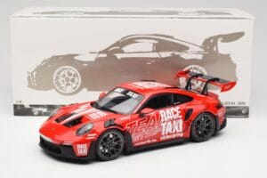 Porsche 911 992 GT3 RS Getspeed Race Taxi Guards Red Minichamps 1:18 110062040 Metal - imaginea 8 din 8