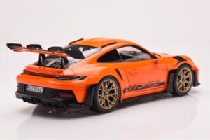 Porsche 911 992 GT3 RS Gulf Portocaliu Norev 1:18 187360 Metal - imaginea 3 din 8