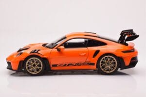 Porsche 911 992 GT3 RS Gulf Portocaliu Norev 1:18 187360 Metal - imaginea 4 din 8