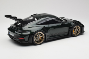 Porsche 911 992 GT3 RS Jet Green Metallic Black Norev 1:12 127532 Metal - imaginea 2 din 6