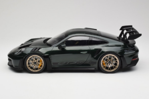 Porsche 911 992 GT3 RS Jet Green Metallic Black Norev 1:12 127532 Metal - imaginea 3 din 6