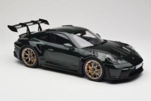 Porsche 911 992 GT3 RS Jet Green Metallic Black Norev 1:12 127532 Metal - imaginea 4 din 6