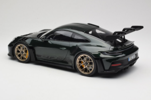 Porsche 911 992 GT3 RS Jet Green Metallic Black Norev 1:12 127532 Metal - imaginea 5 din 6