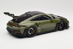 Porsche 911 992 GT3 RS Nato Olive & Black Wheels Minichamps 1:18 110062027 Metal - imaginea 3 din 8
