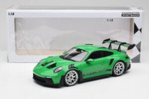 Porsche 911 992 GT3 RS Python Verde & Roți Argintii & Decor Negru Minichamps 1:18 153062235 Metal - imaginea 6 din 6