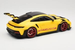 Porsche 911 992 GT3 RS Racing Yellow Weissach Package & Red Wheels Minichamps 1:18 110062025 Metal - imaginea 3 din 8