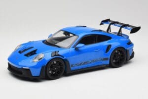Porsche 911 992 GT3 RS Shark Albastru & Roți Negre Minichamps 1:18 153062233 Metal