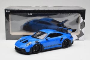 Porsche 911 992 GT3 RS Shark Albastru & Roți Negre Minichamps 1:18 153062233 Metal - imaginea 6 din 6